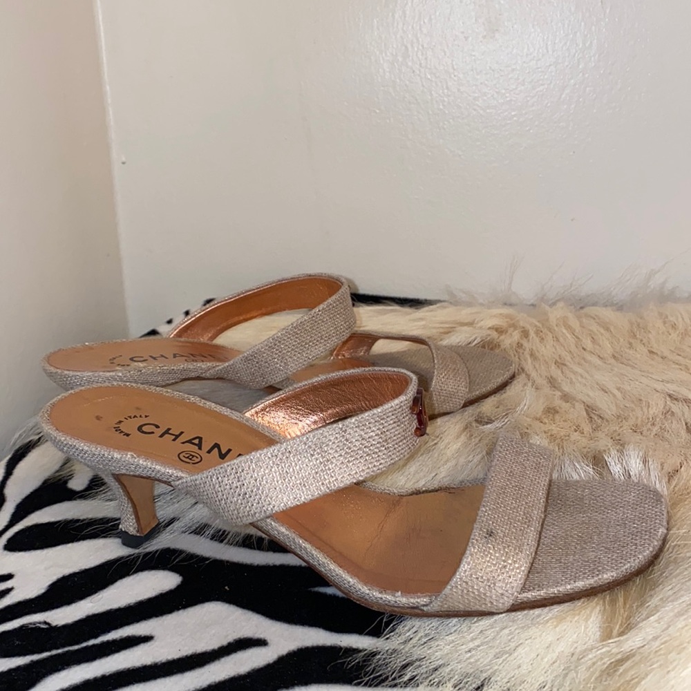 Chanel heel high Sandal size 38